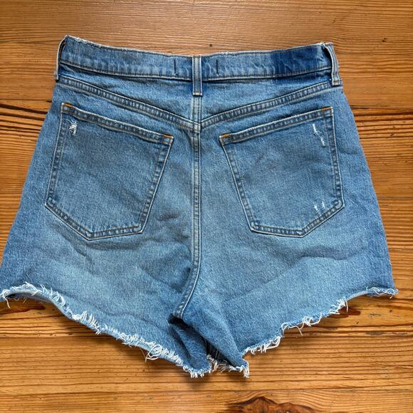 Abercrombie & Fitch medium wash high rise dad short SIZE 10 - Picture 5 of 5
